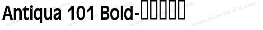 Antiqua 101 Bold字体转换